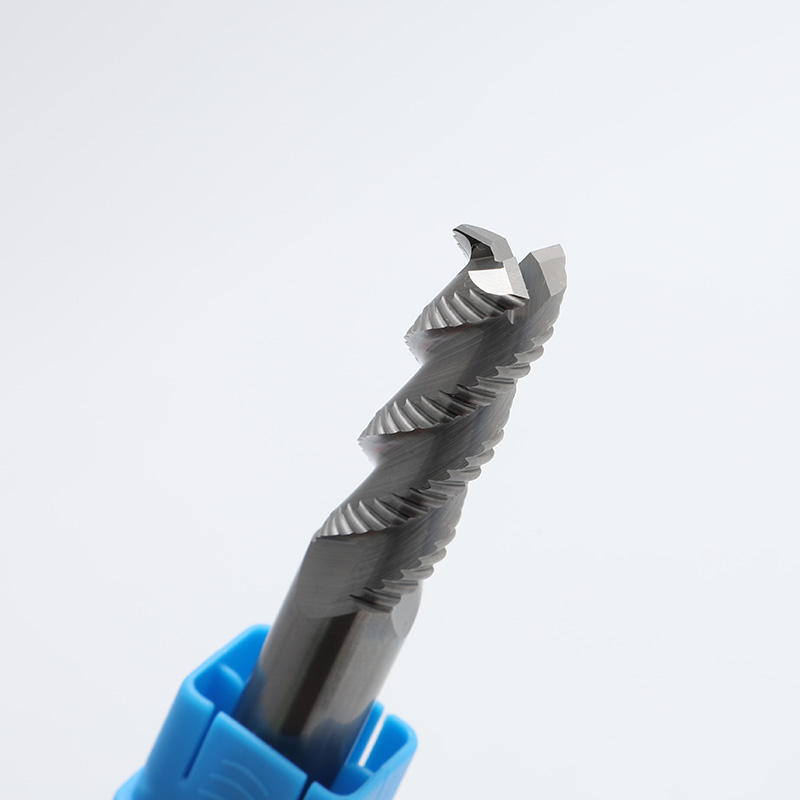 HRC45荒エンドミルアルミニウムの3つのフルート3