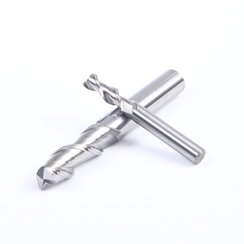 HRC55エンドミルアルミニウムの2つのフルートMTS3